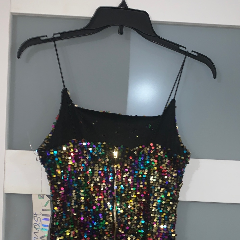 Almost Famous Multicolor Sequin Mini Dress - Picture 5 of 6